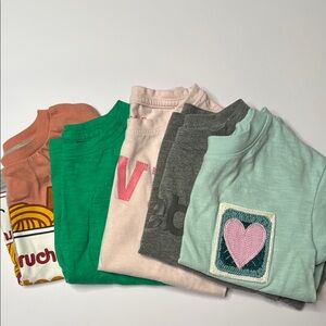 Kids Colorful Graphic T-Shirts Set